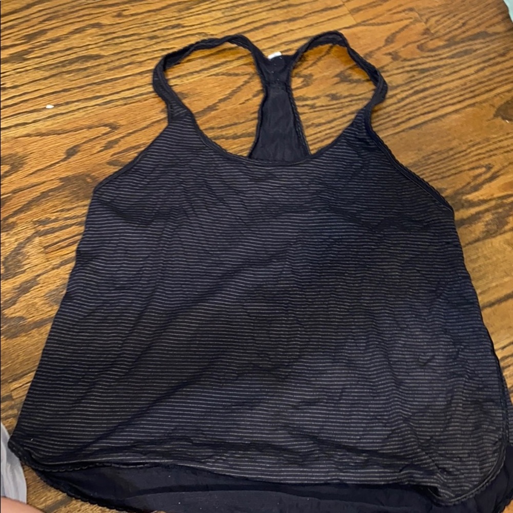 lululemon open back tank top size 8